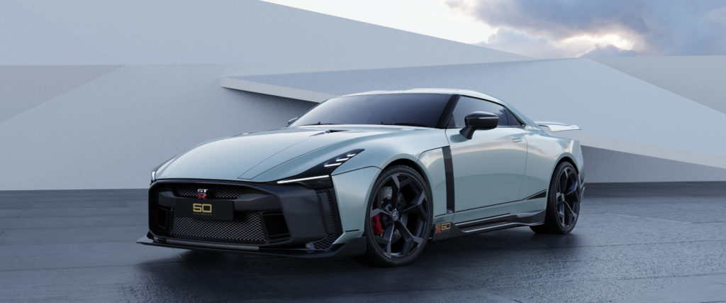 Nissan GT-R50 by Italdesign production rendering Mint FR34-source