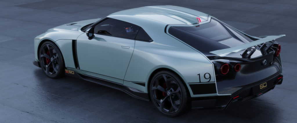 Nissan GT-R50 by Italdesign production rendering Mint RR TOP-source